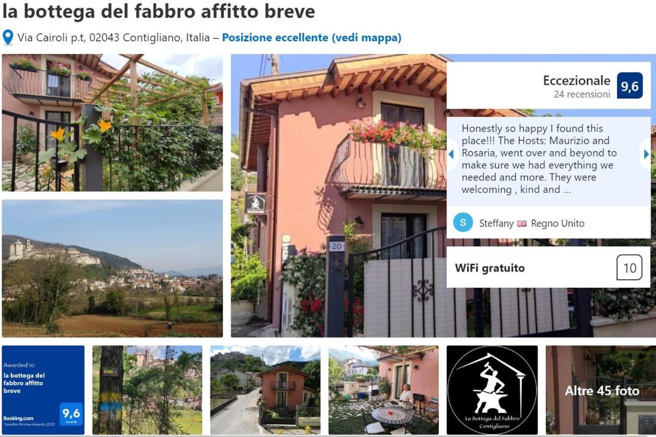 La Bottega Del Fabbro Affitto Breve Villa Contigliano Exteriör bild